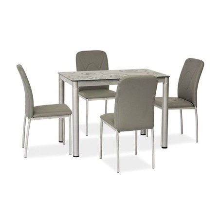 Jídelní stůl Damar 80x60 - šedá SIGNAL