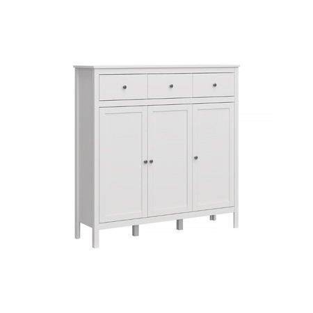 Komoda FARGE 3D3SZ - bílá Signal-nabytek