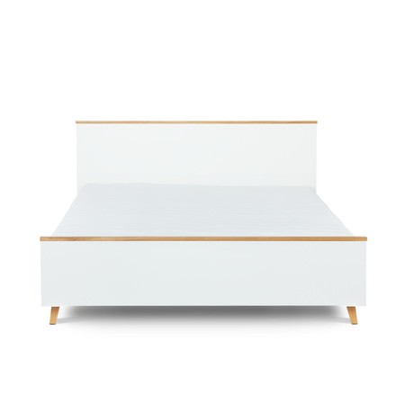 Postel FRISK 160 cm- bílá/ dub Signal-nabytek