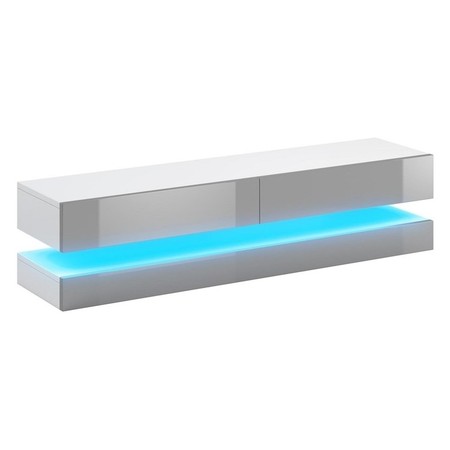 TV stolek Cosmo 140 cm šedý lesk SIGNAL