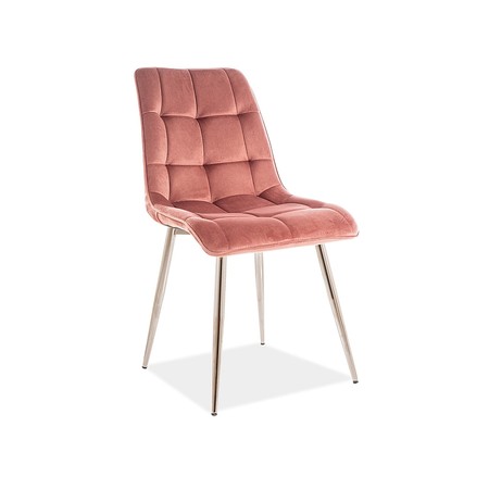 Židle CHIC - chrom/ růžová SIGNAL