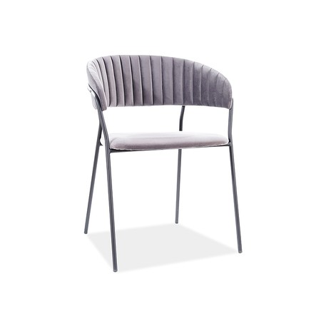 Židle LIRA - černá/šedá SIGNAL