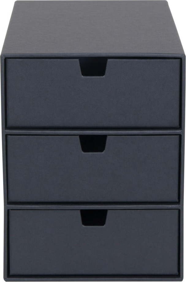 Tmavě šedý zásuvkový box se 3 šuplíky Bigso Box of Sweden Ingrid Bigso Box of Sweden