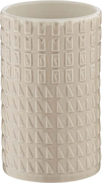 Béžový porcelánový kelímek na zubní kartáčky Kela Lenora KELA