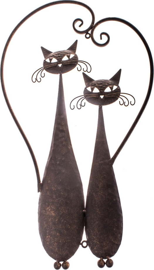 Kovová nástěnná dekorace Dakls Cats Dakls