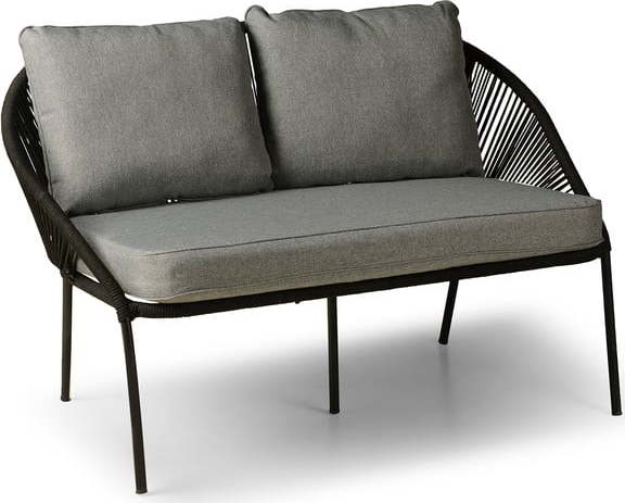 Černá dvoumístná zahradní pohovka Le Bonom North Le Bonom