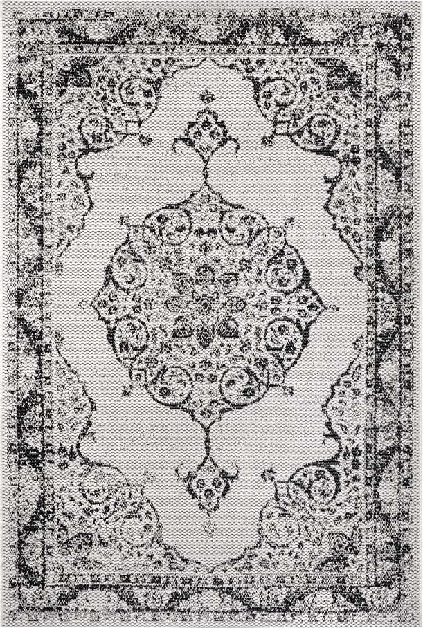 Černo-béžový venkovní koberec Ragami Oslo