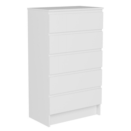 Komoda Malva 5 70 cm - bílá TOP Nábytek