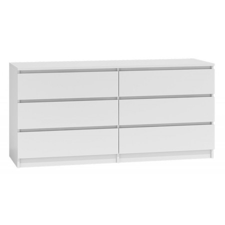 Komoda Malva6 140 cm - bílá TOP Nábytek