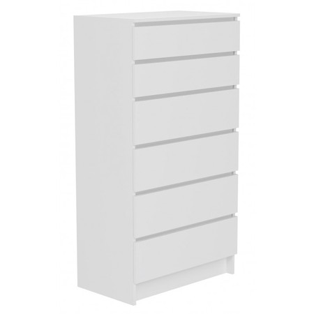 Komoda Malva6 70 cm - bílá TOP Nábytek