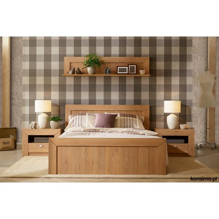 Postel CALDA 140x200 cm - dub Signal-nabytek