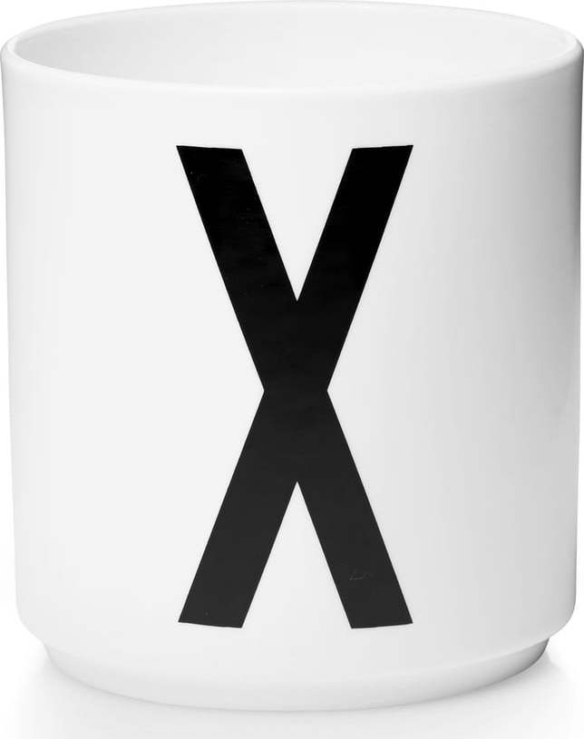 Bílý porcelánový hrnek Design Letters Personal X Design Letters