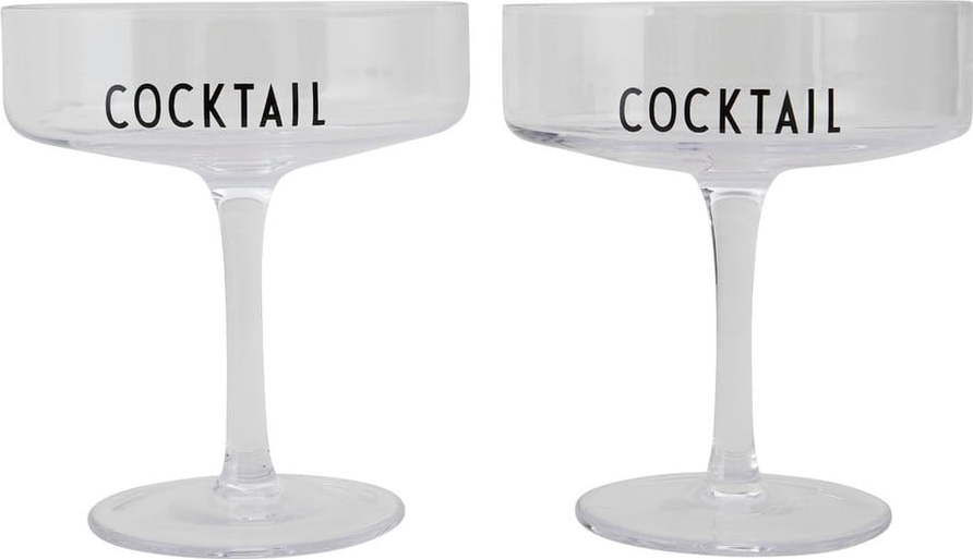 Sada 2 koktejlových sklenic Design Letters Cocktail Design Letters