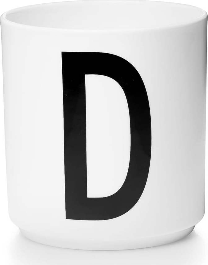 Bílý porcelánový hrnek Design Letters Personal D Design Letters