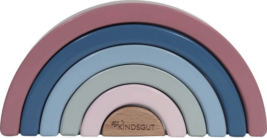 Dřevěná skládací hračka Kindsgut Rainbow KINDSGUT