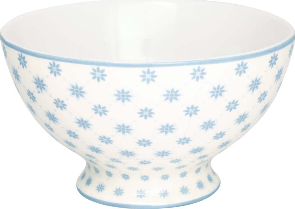 Modrá porcelánová miska na polévku Green Gate Laurie