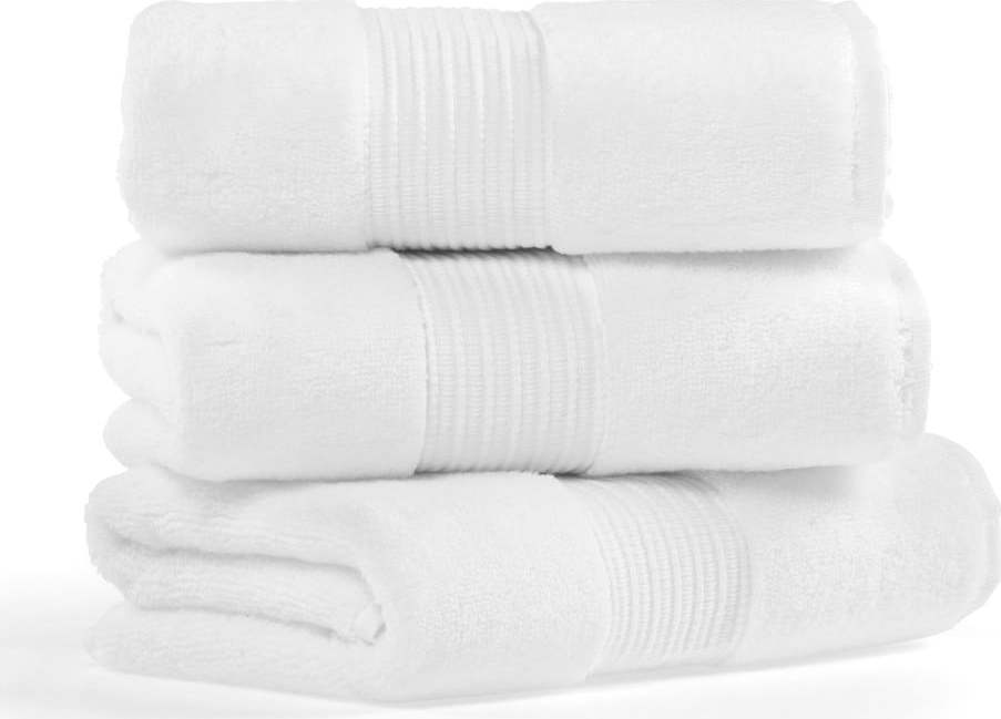 Sada 3 bílých bavlněných ručníků L'appartement Chicago