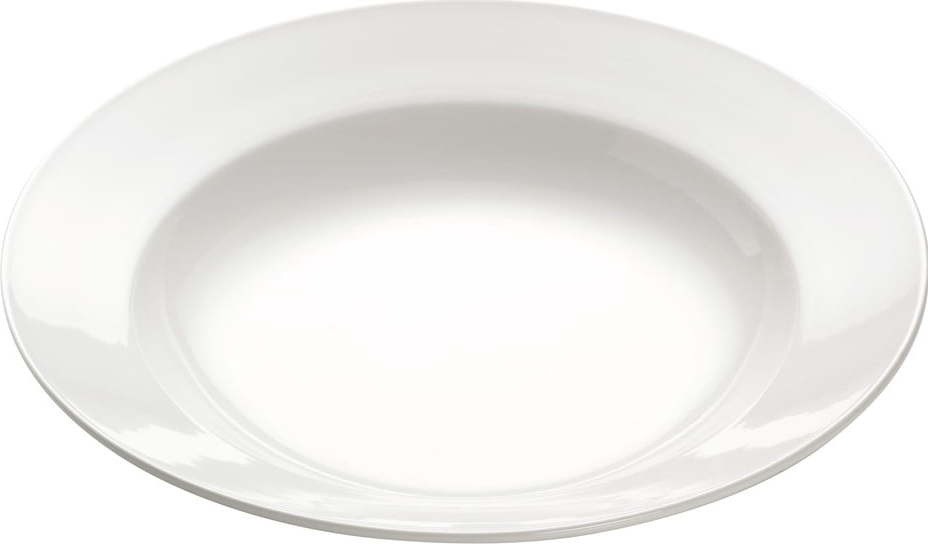 Bílý porcelánový talíř na těstoviny Maxwell & Williams Basic Bistro