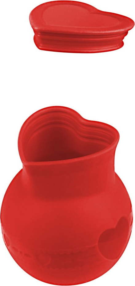 Červená silikonová nádoba na rozpouštění čokolády Dr. Oetker Flexxibel Love