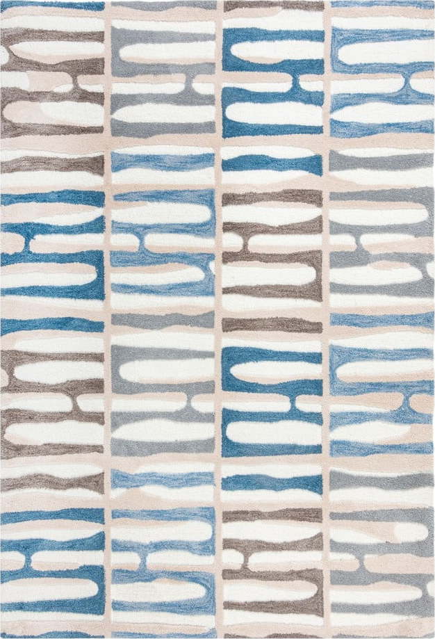 Modrý koberec Flair Rugs Abstract Stripe