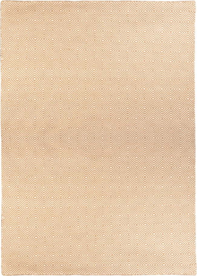 Krémový oboustranný venkovní koberec z recyklovaného plastu Green Decore Solitaire