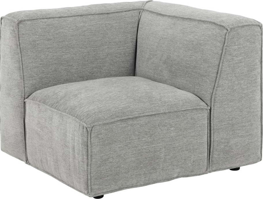 Světle šedý rohový modul pohovky Bonami Selection Fairfield Bonami Selection