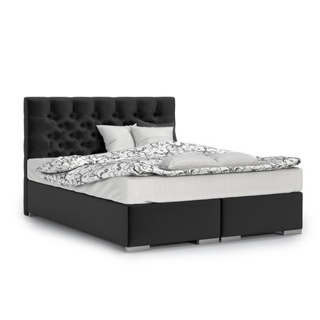 Čalouněná postel Texas 140x200 cm Černá KOLA