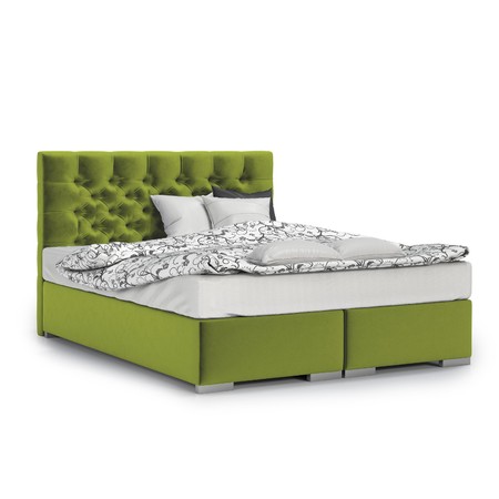 Čalouněná postel Texas 140x200 cm Zelená KOLA