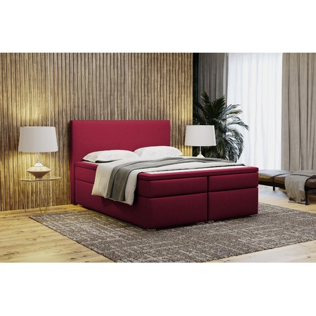Čalouněná postel VIERA 120x200 cm Červená KOLA