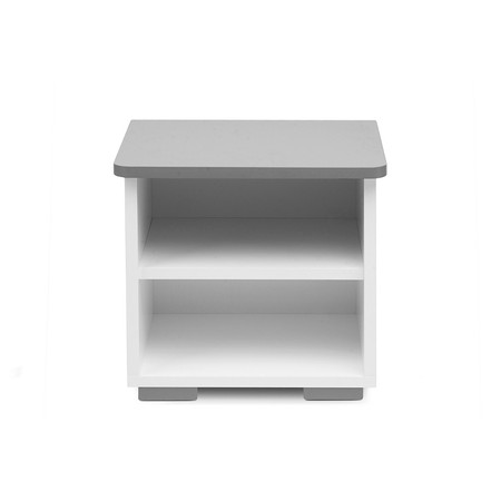 Noční stolek PABIS-bílá/šedá Signal-nabytek