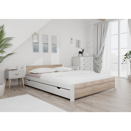 Postel IKAROS 120x200 cm - bílá MAGNAT