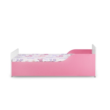 Postel s matrací PABIS - bílá/růžová Signal-nabytek