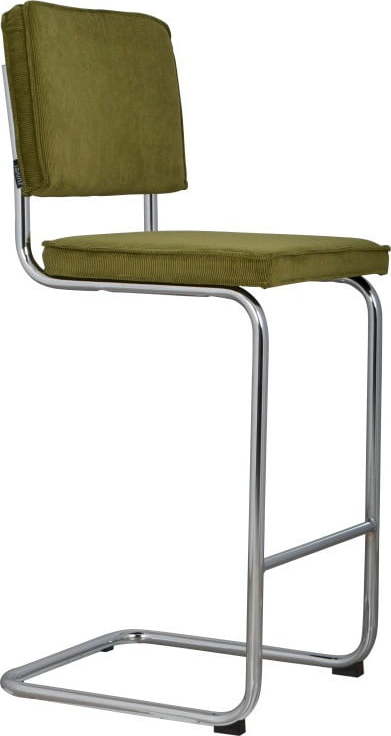 Zelená barová židle Zuiver Ridge Rib Zuiver