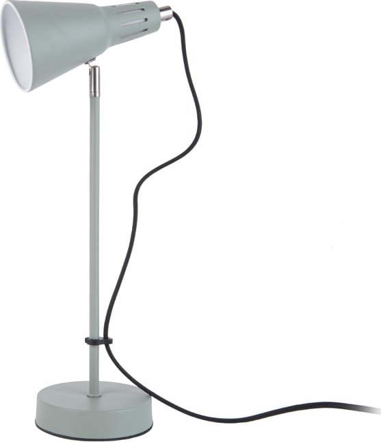 Šedozelená stolní lampa Leitmotiv Mini Cone