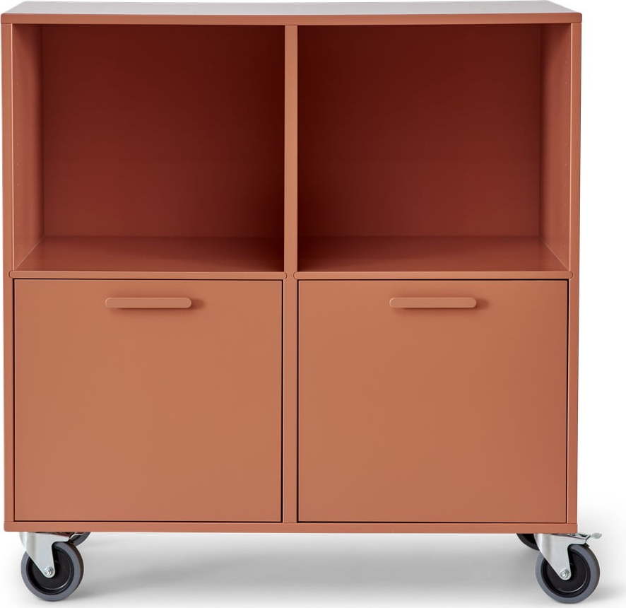 Cihlově červená pojízdná komoda Keep by Hammel Hammel