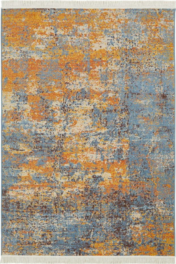 Barevný koberec s podílem recyklované bavlny Nouristan