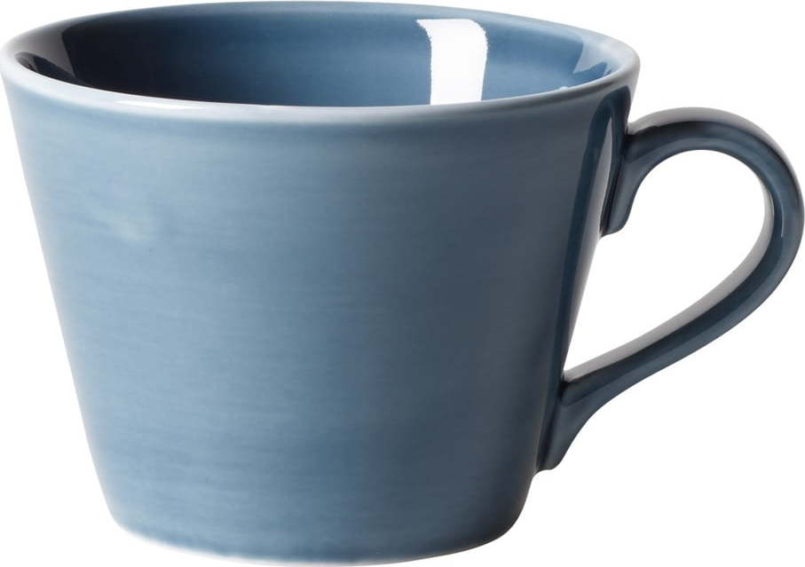 Světle modrý porcelánový šálek na kávu Villeroy & Boch Like Organic