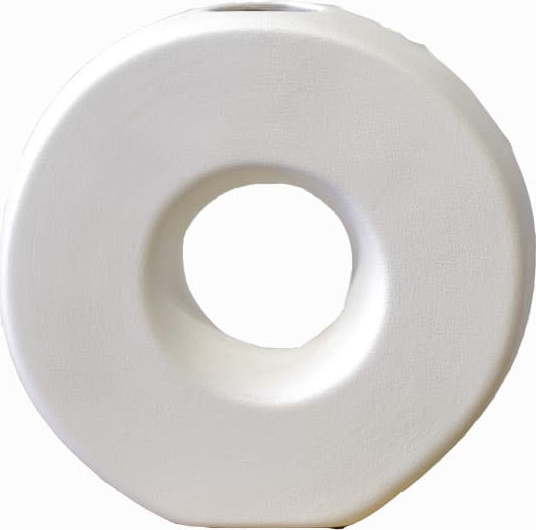 Bílá keramická váza Rulina Donut Rulina