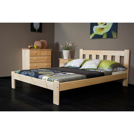 Postel BRITA 140x200cm z masivu borovice Borovice MAGNAT