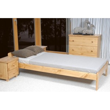 Postel CELINKA 160x200cm z masivu borovice Dub MAGNAT