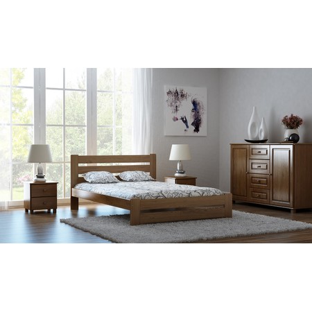 Postel KATI 140x200cm z masivu borovice Borovice MAGNAT