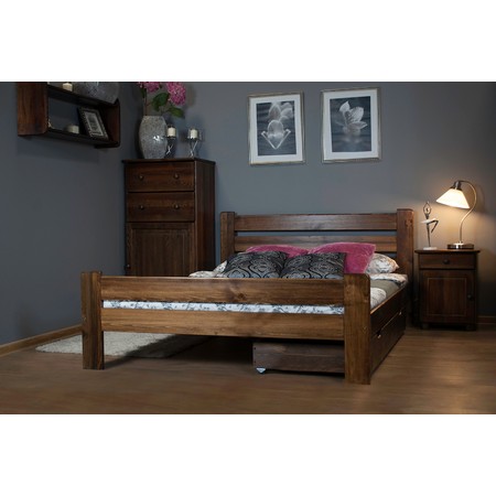 Postel NELI 140x200cm z masivu borovice Borovice MAGNAT