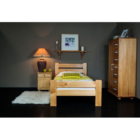 Postel NELI 90x200cm z masivu borovice Borovice MAGNAT