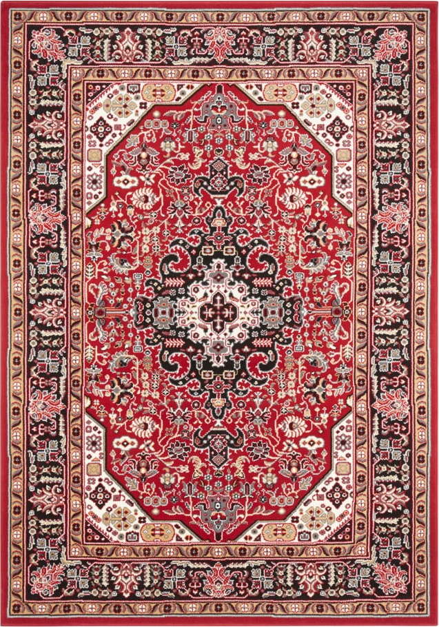 Červený koberec Nouristan Skazar Isfahan