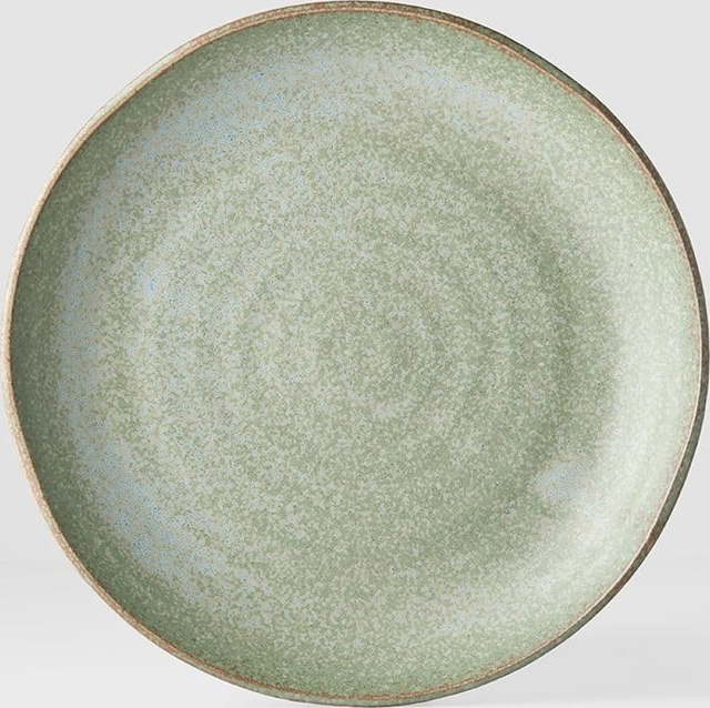 Zelený keramický talíř MIJ Fade