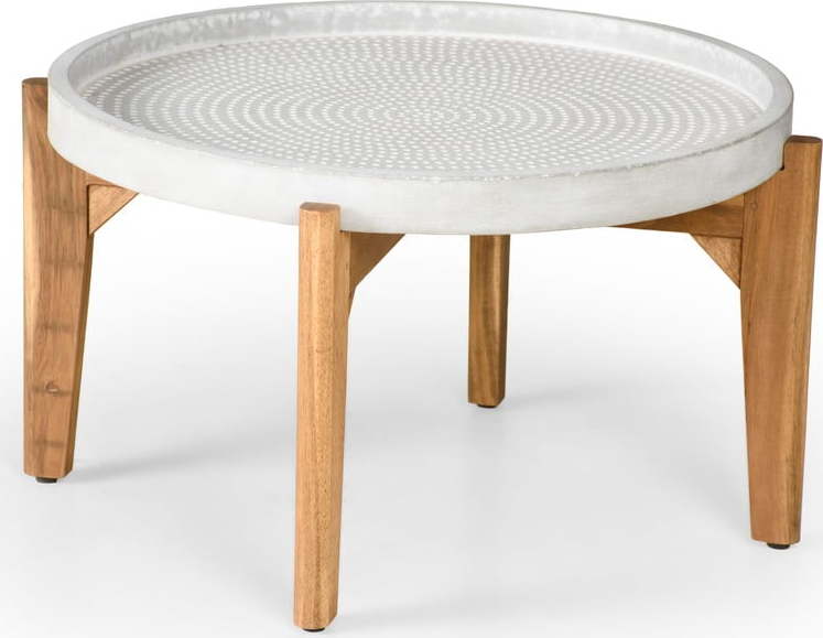 Zahradní stolek s šedou betovonou deskou Bonami Selection Bari