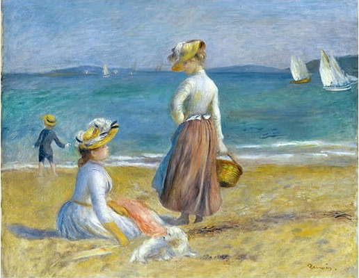 Reprodukce obrazu Auguste Renoir - Figures on the Beach