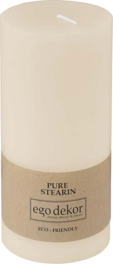 Smetanově bílá svíčka Eco candles by Ego dekor Friendly