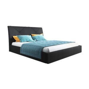 Čalouněná postel KARO rozměr 90x200 cm Černá TT-FURNITURE