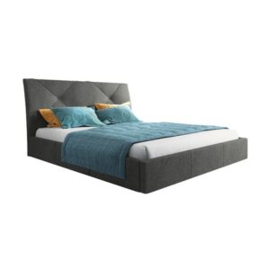 Čalouněná postel KARO rozměr 90x200 cm Tmavě šedá TT-FURNITURE